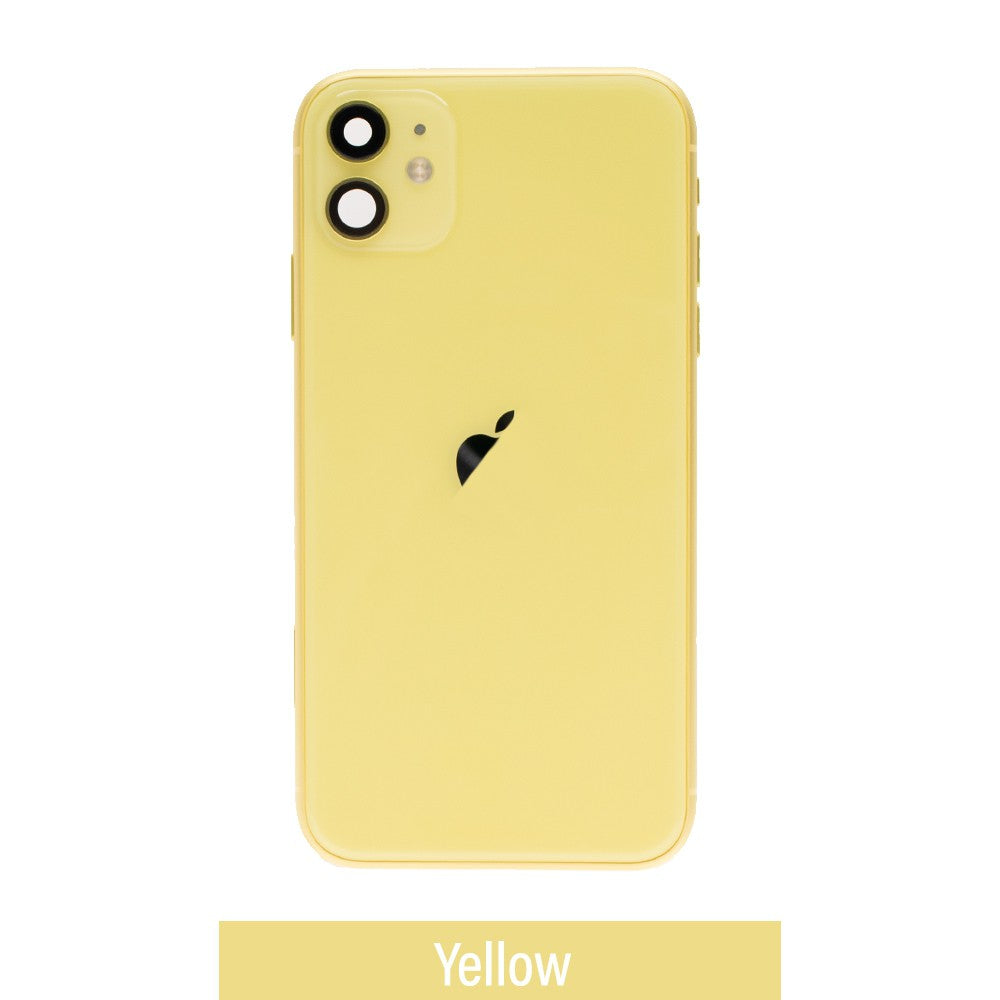 Rear Housing with Full Set Parts for iPhone 11-Yellow (Purple) Rear Housing with Full Set Parts for iPhone 11-Yellow (Purple)